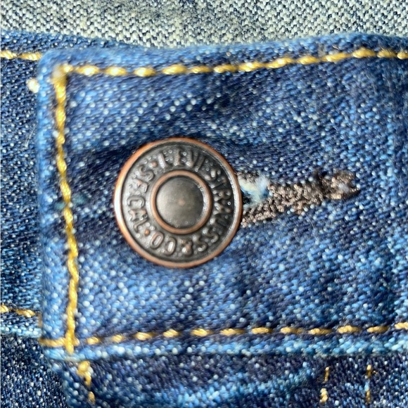 Levi’s 569 Loose Straight Fit Jeans Men’s Size 42x30 Dark Wash EUC - Picture 6 of 13